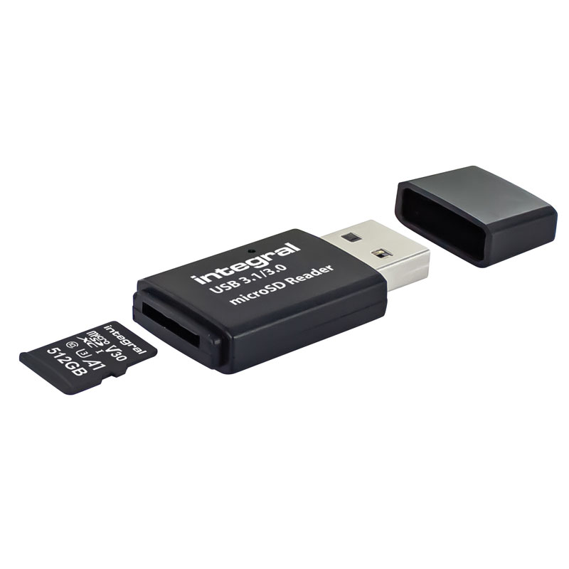 Integral USB 3.1 Micro SD Card Reader