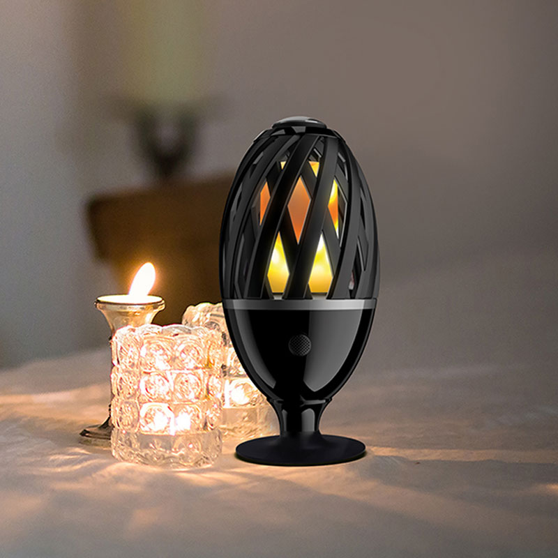 Luceco Decorative Indoor/Outdoor Table and Garden IP65 LED Flame Light - Black