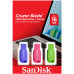 SanDisk 16GB Cruzer Blade USB Flash Drive - Blue/Pink/Green - 3 Pack