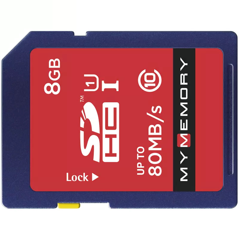 MyMemory 8GB SD Card (SDHC) - 80MB/s