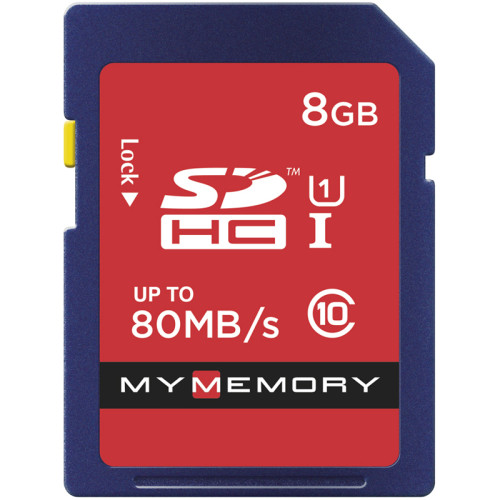 MyMemory 8GB SD Card (SDHC) - 80MB/s