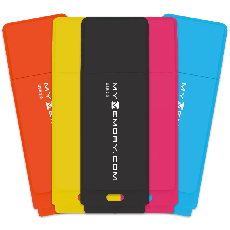 MyMemory 8GB Neon USB 2.0 Flash Drives - 5 Pack