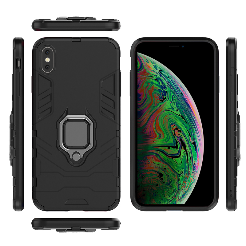 oneo ARMOUR Grip iPhone XS Max Protective Case - Black