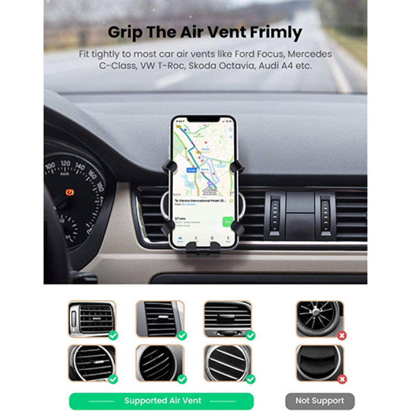 UGREEN Car Air Vent Auto Gravity Phone Holder