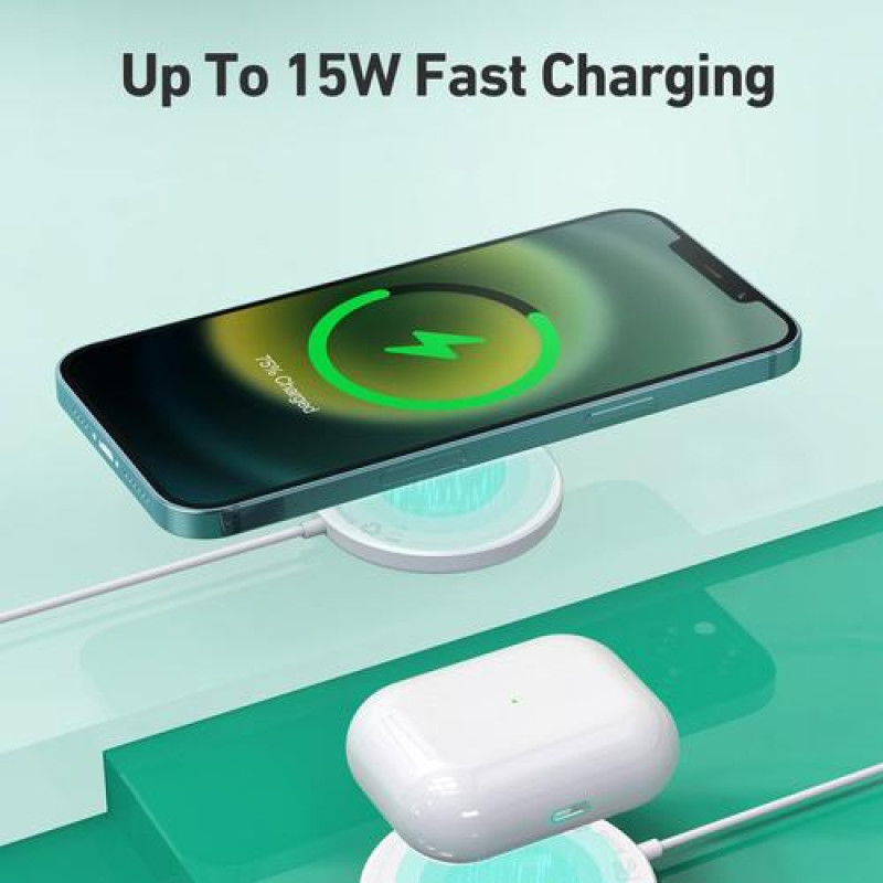 AUKEY LC-A1 Aircore 15W Magnetic Wireless Charger - Black