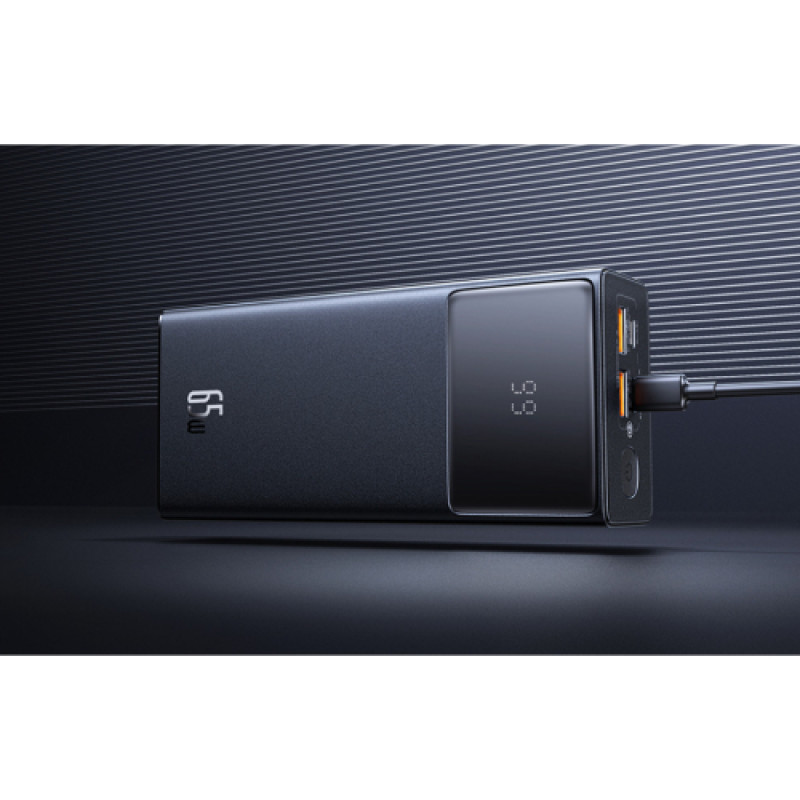 OS-Baseus Star-Lord Digital Display Fast Charging Power Bank 30000mAh 65W - Cluster Black