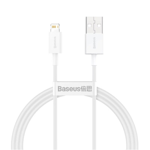 Baseus Superior Series  USB to Apple Lithning Fast Charging Data Cable 2.4A 1m - White