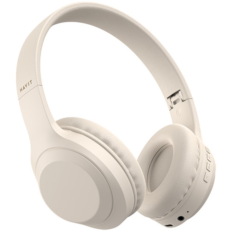 HAVIT H628BT Bluetooth Headphone - Beige