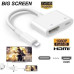 8 Pin to HDMI Digital TV AV Adapter Cable for Apple iPad & iPhone