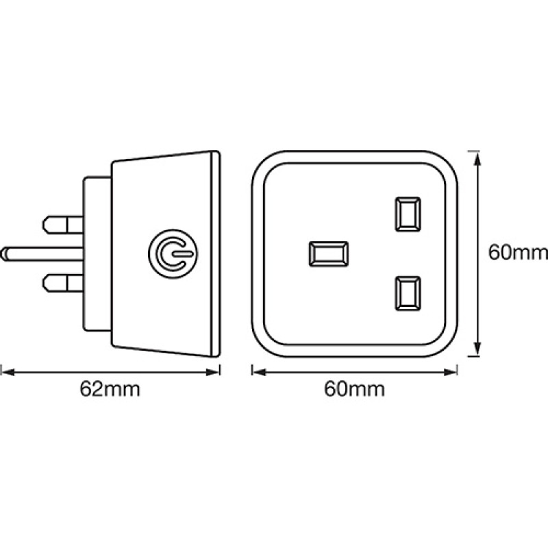 LEDVANCE Smart Plug - compatible with Alexa, Google, and Apple HomeKit