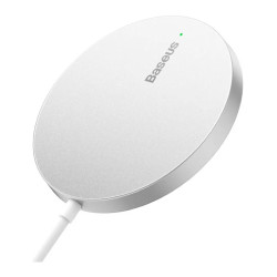 Baseus Simple Mini3 Magnetic Wireless Charger 15W - Silver