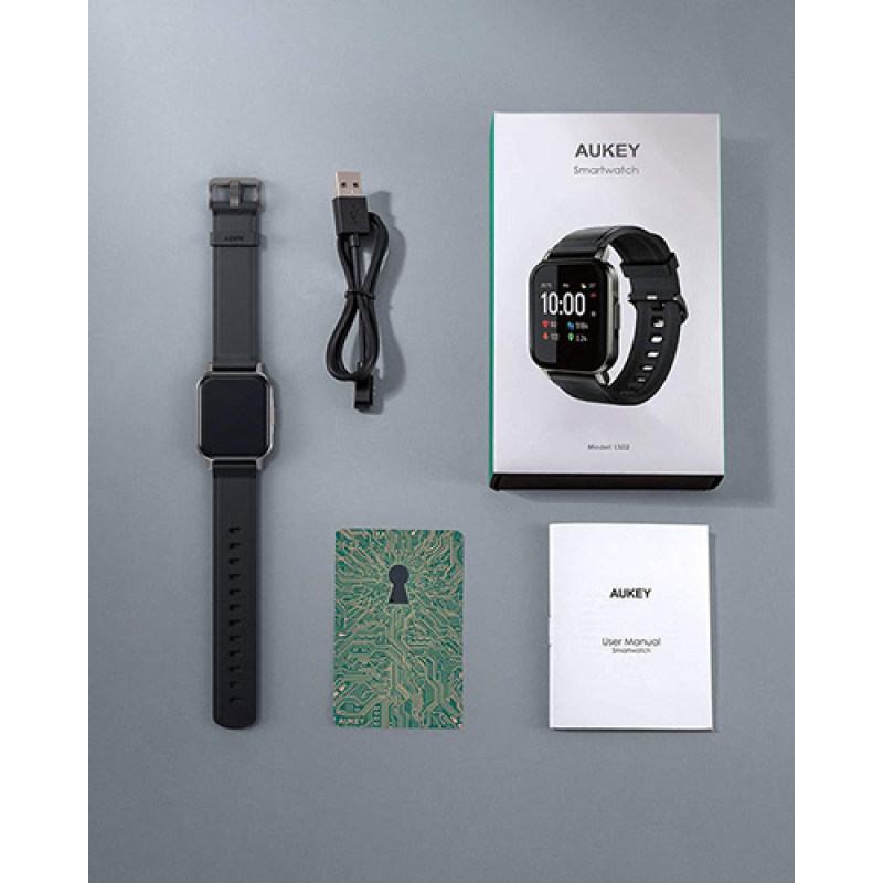 AUKEY LS02 IPX6 Waterproof Smartwatch Fitness Tracker - Black