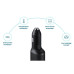 Samsung 40W Dual USB Car Charger - Black