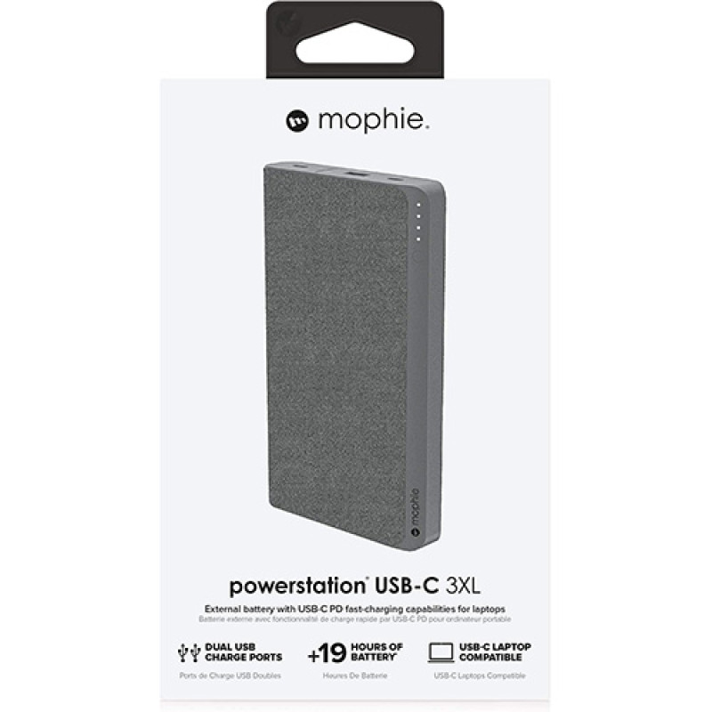 Mophie 26000mAh USB-C 3XL PowerStation - Grey