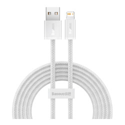 Baseus Dynamic Series Fast Charging Data Cable USB to iP 2.4A 1m - White