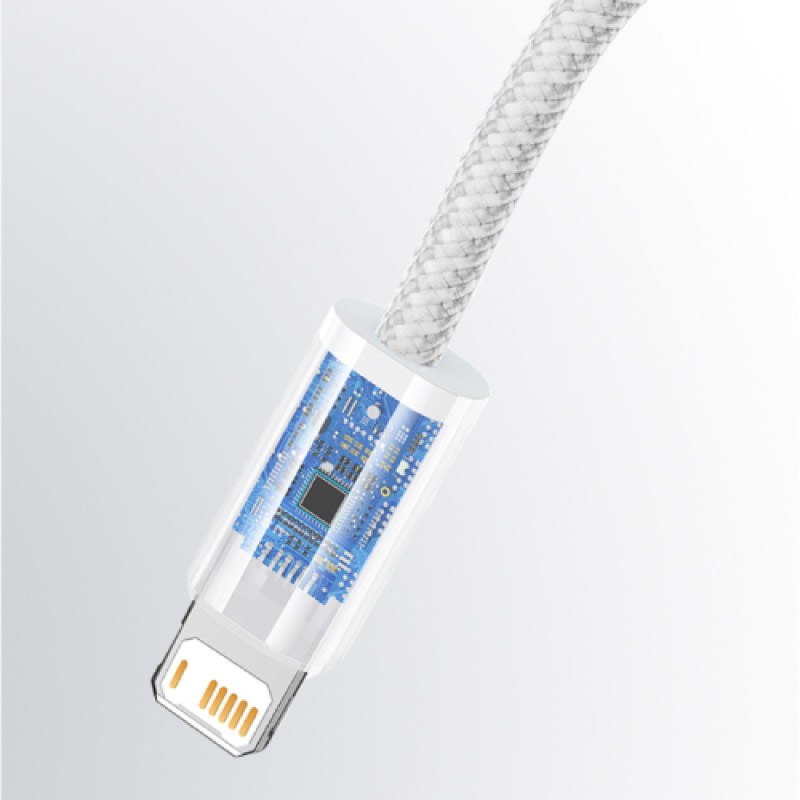 Baseus Dynamic Series Fast Charging Data Cable USB to iP 2.4A 1m - White