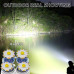 LED  Rechargeable Flashlight with COB Side Light and Powerful with 4 Modes