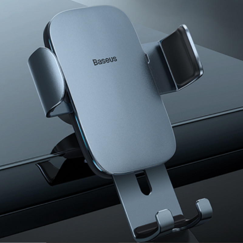 Baseus Metal AgeⅡ Gravity Car Mount Round Air Vent Version - Dark Grey