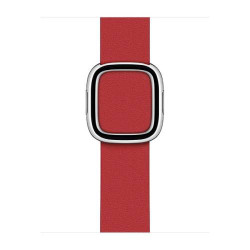 Apple Official Watch Modern Buckle Leather Band 40mm - Scarlet (Open Box)