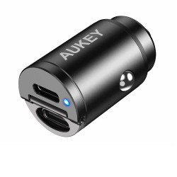 AUKEY CC-A4 Dual Port USB-C 30W PD Car Charger