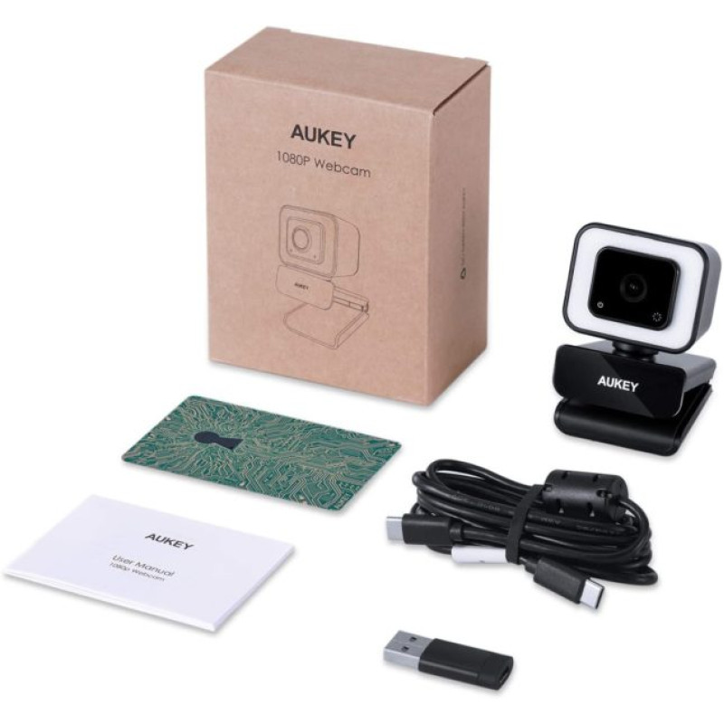 AUKEY PC-LM6 Webcast Computer Camera Live Broadcast Stereo Webcam