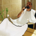 Beard Apron Shaving Trimming Hair Catcher - White