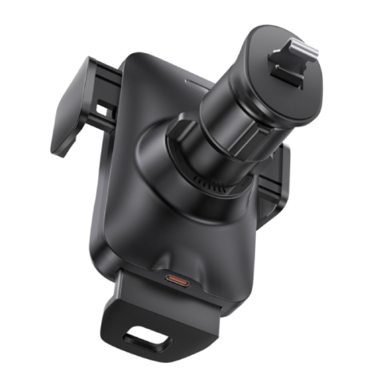 Baseus Wisdom Auto Alignment Car Mount Wireless Charge QI 15W Air Outlet base -  Black