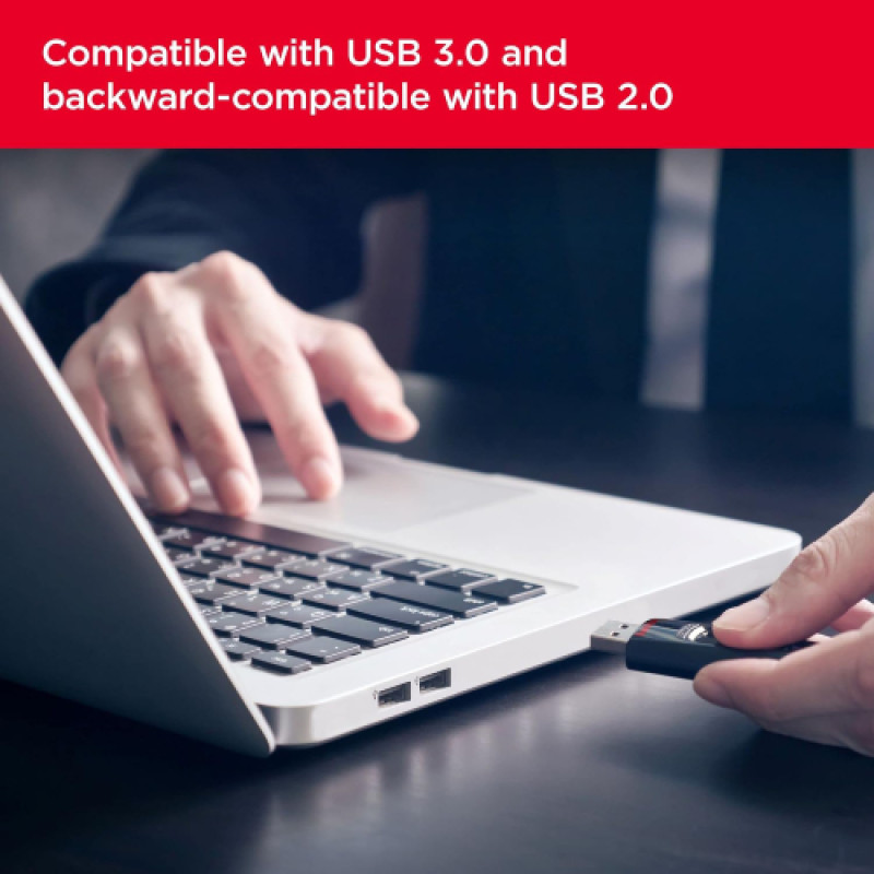 SanDisk Ultra 64GB USB Flash Drive USB 3.0 up to 130MB/s Read - Twin Pack