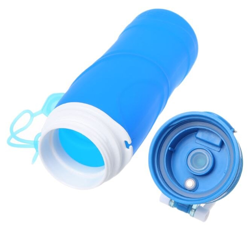 MyFriday Foldable Silicone Travel Water Bottle BPA Free 750ml - Blue