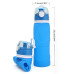 MyFriday Foldable Silicone Travel Water Bottle BPA Free 750ml - Blue