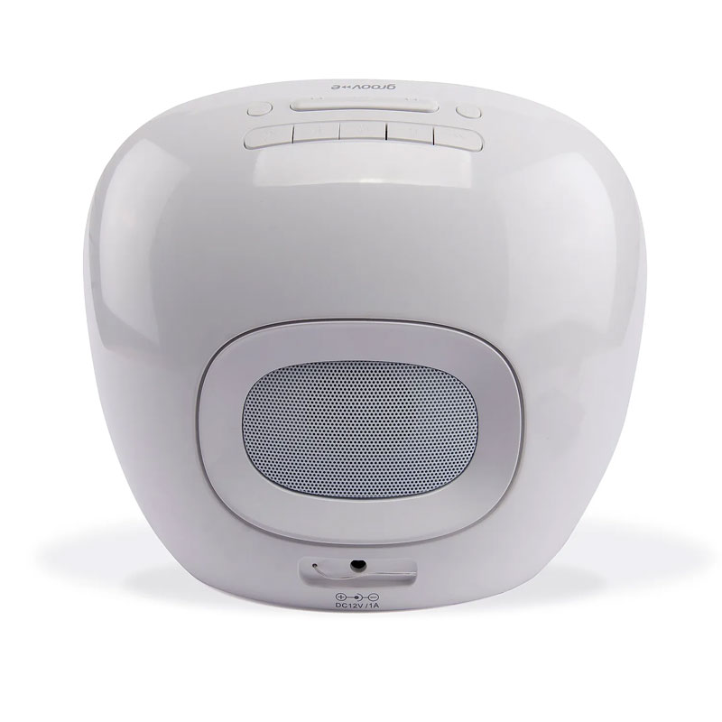 Groov-e Light Curve Wake Up Light with FM Radio & Alarm Clock - White