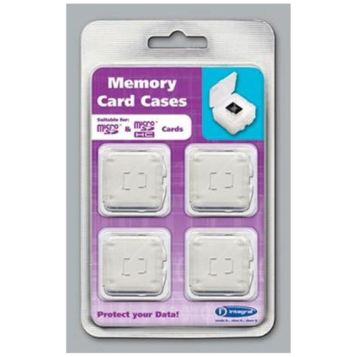 Integral Micro SD / Micro SDHC / Micro SDXC Card Cases - 4 Pack