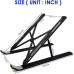 Laptop Adjustable Stand and Holder for Desk - Black