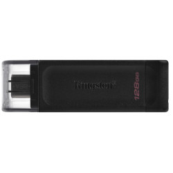 Kingston 128GB DataTraveler 70 USB-C Flash Drive - Black