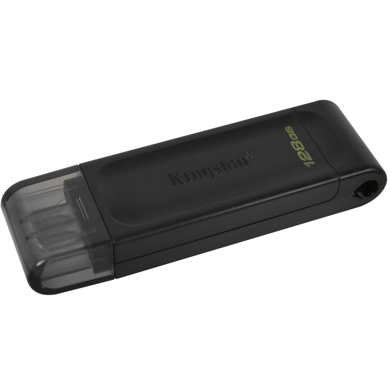 Kingston 128GB DataTraveler 70 USB-C Flash Drive - Black