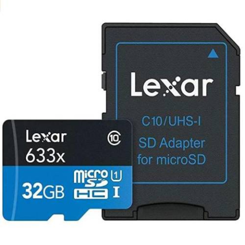 Lexar 32GB micro SDHC Card UHS-I High-Performance 633x U1 100MB/s