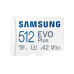 Samsung 512GB Evo Plus microSD Card (SDXC) + SD Adapter - 130MB/s