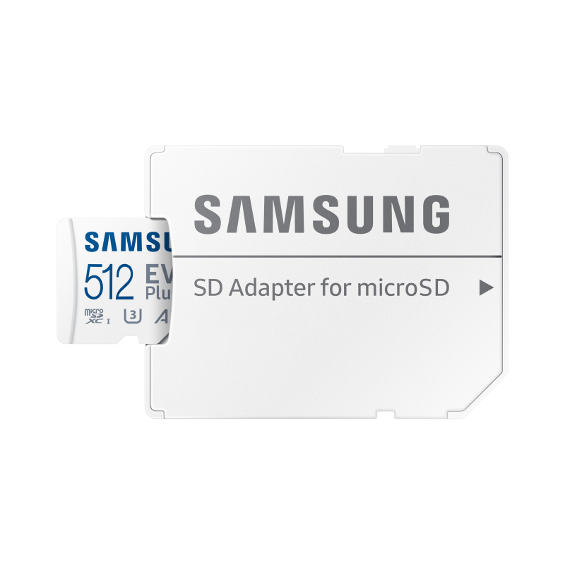 Samsung 512GB Evo Plus microSD Card (SDXC) + SD Adapter - 130MB/s