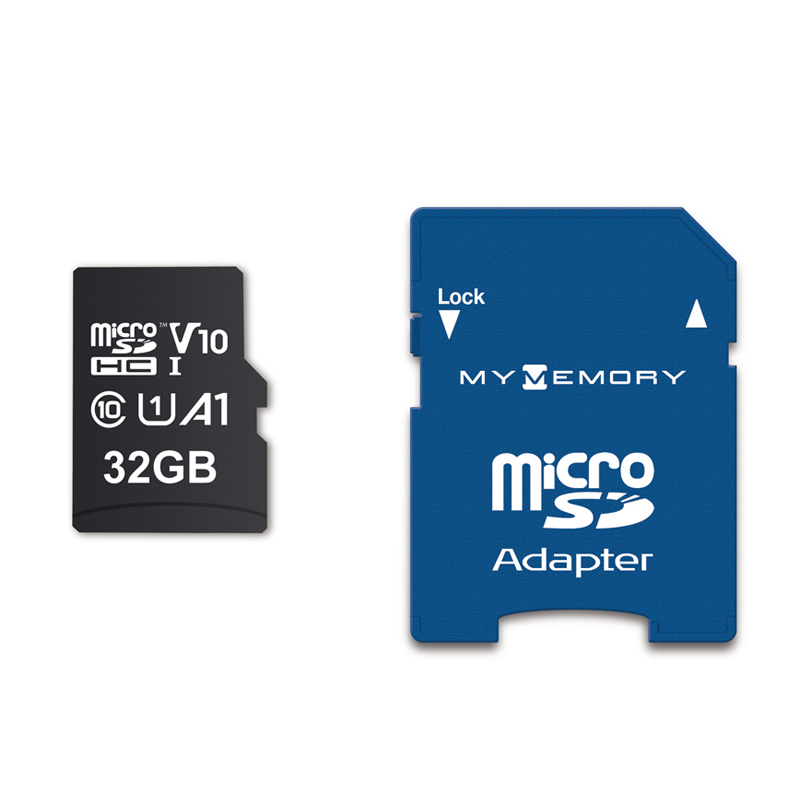 MyMemory LITE 32GB microSD Card (SDXC) UHS-1 U1 V10 + Adapter - 80MB/s