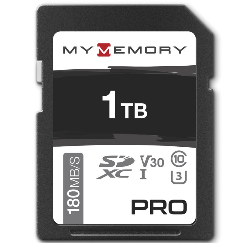 MyMemory PRO 1TB V30 High Speed SD Card (SDXC) UHS-I U3 - 180MB/s