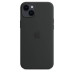 Apple Official iPhone 14 Plus Silicone Case with MagSafe - Midnight Black