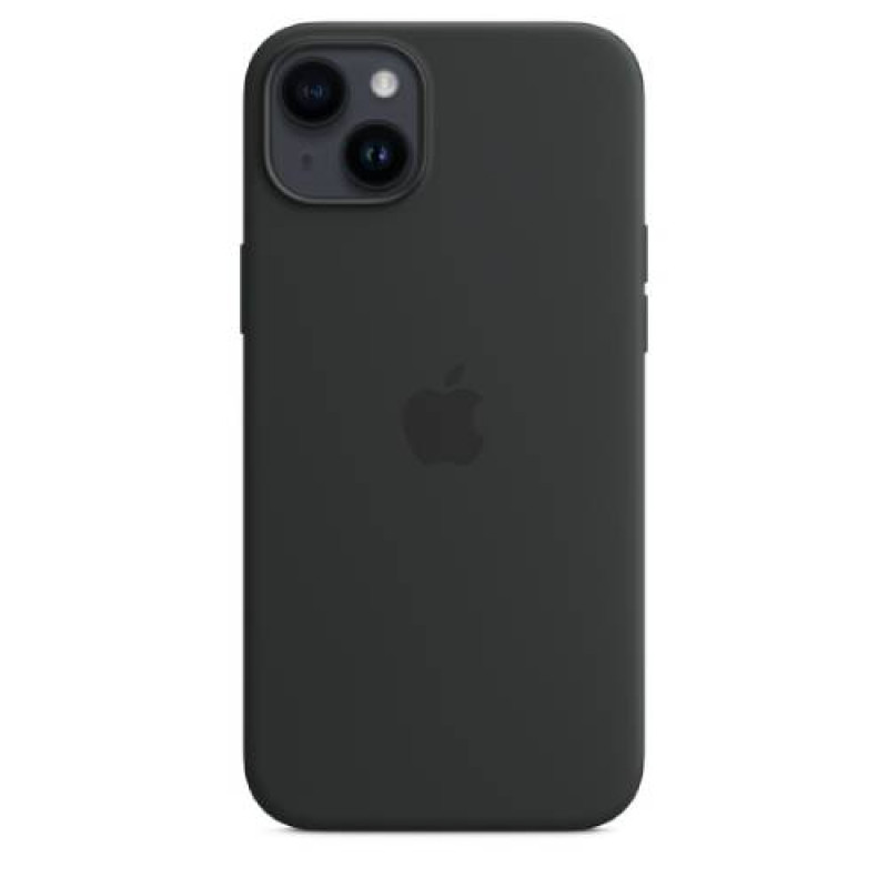 Apple Official iPhone 14 Plus Silicone Case with MagSafe - Midnight Black