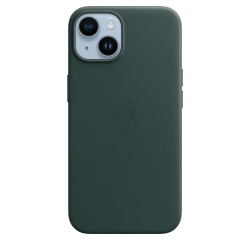 Apple Official iPhone 14 Plus  Leather Case with MagSafe - Forest Green