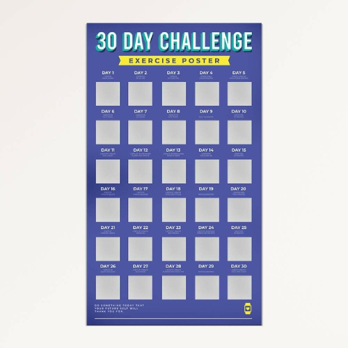 BUCKET LIST - 30 Day Challenge Poster Fitness