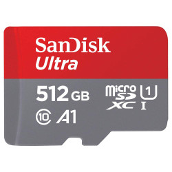 SanDisk 512GB Ultra microSD Card (SDXC) UHS-I U1 + Adapter - 150MB/s