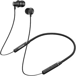 Lenovo HE05 Neckband Bluetooth Earphones - Black