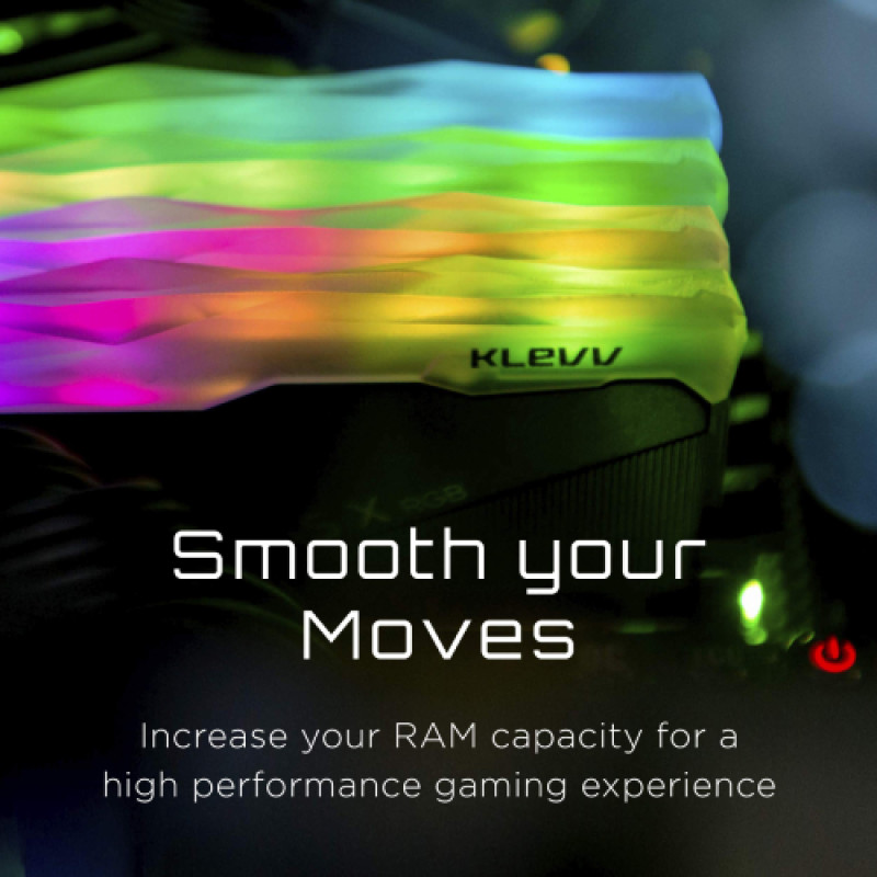 KLEVV CRAS X RGB 16GB kit (2x8GB) 3200MHz Gaming Memory DDR4-RAM XMP 2.0 High Performance