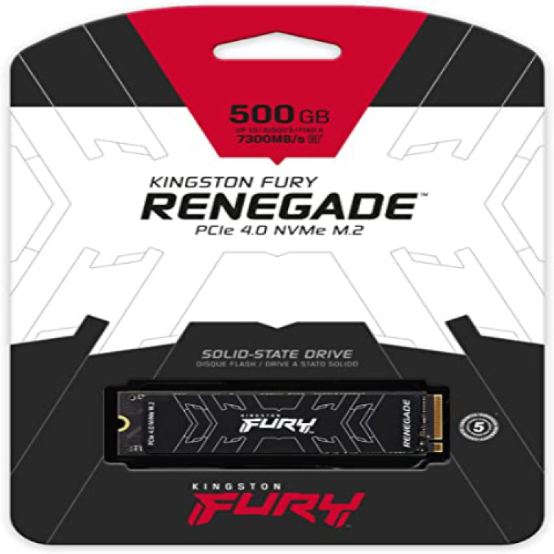 Kingston FURY Renegade PCIe 4.0 NVMe M.2 SSD For gamers, enthusiasts and high-power users - 1TB