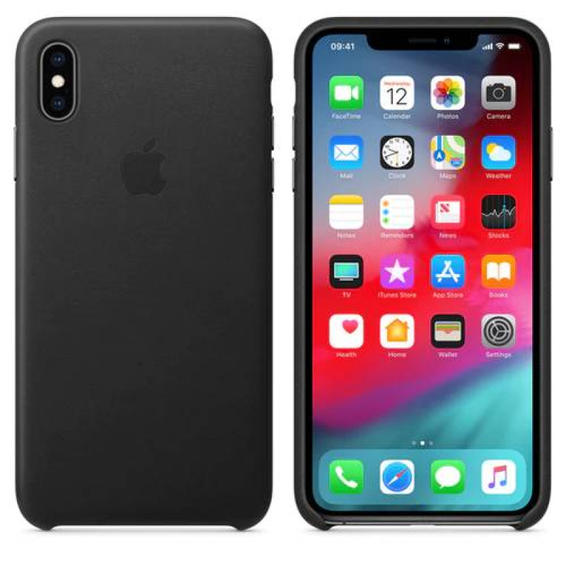 Apple Official iPhone XS Max Leather Black  - (Open Boxed)