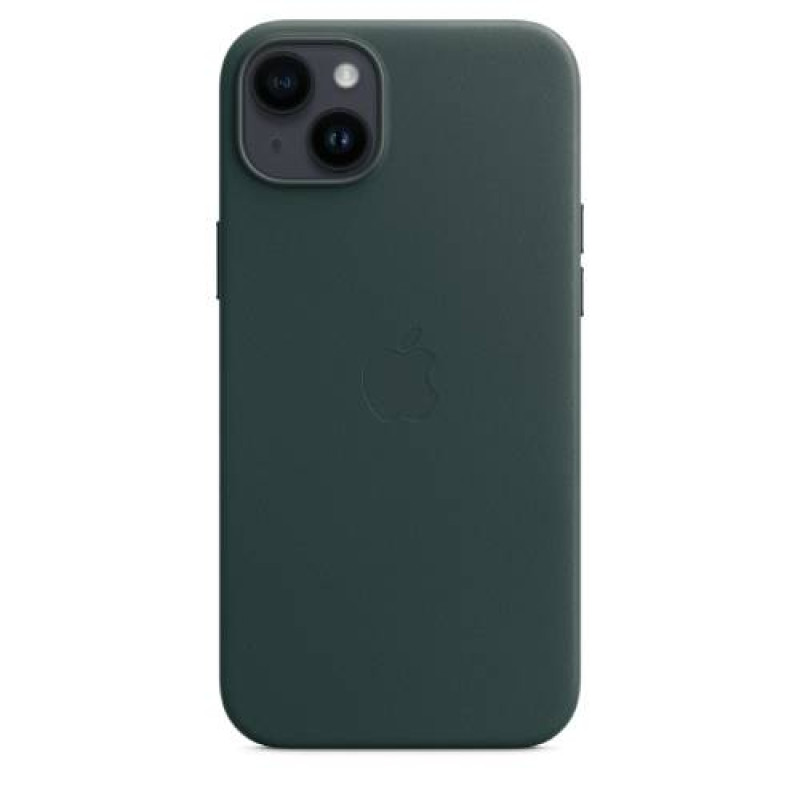 Apple Official iPhone 14 Plus  Leather Case with MagSafe - Forest Green